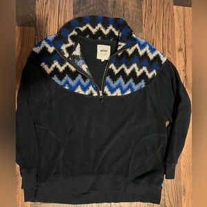 Aerie Navy Blue Zip Up Sweater